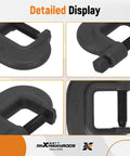 Heavy Duty C Clamp 2-5/16 Inch Opening, 1-7/8 Inch Throat, 3/4-10 Inch Screw, Clamping Force Up To 12,500 Pounds, Machined Hardened Steel With Black Oxide Finish, Perfect For Auto Repair, Metalworking, And Workshop Projects showing close-up detail