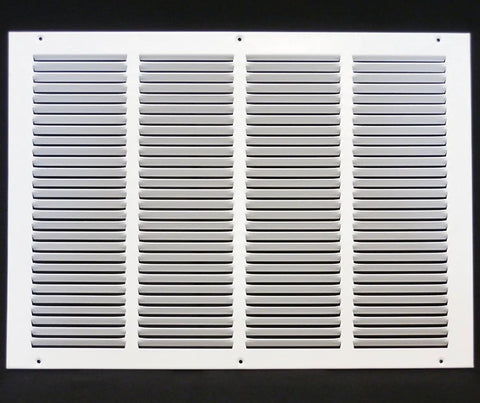Heavy Duty Built Tough 20x14 Inch Steel Return Air Grille For Sidewall Or Ceiling White HVAC Duct Cover With Counter Sunk Screws No Sharp Edges