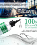 8oz Silicone Treadmill Belt Lubricant For Easy Peasy Quiet Smooth Runs High Temperature Resistant Oil with gym background