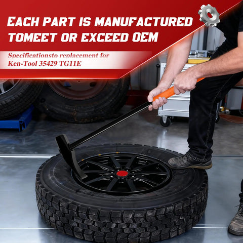 32 Inch Heavy Duty Bead Breaker Hammer With Duckbill Tire Iron used on truck tire for maintenance and repair