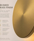 DANCYHOME 6.7" Rechargeable LED Wall Sconce in Brushed Brass showcasing its premium brushed brass finish detail.