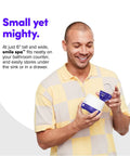 Ultra Deep Clean Ultrasonic And UV Dental Appliance Cleaner For Aligners, Retainers, Dentures, Mouthguards, Toothbrush Heads And More With Dual Cleaning Tech For A Fresh, Odor Free Smile. Small 6-inch Smile Spa device held open.
