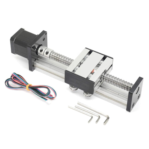 SFU1605 Linear Rail Guide Ballscrew With NEMA17 Stepper Motor 150mm Stroke for CNC Router