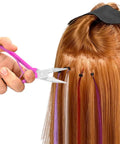 Hair Extension Pliers Tool Kit Stainless Steel Pink Pro Grade For Micro Link Bead Extensions And Feather Extensions Precision Pliers For Salon Quality Bead Tooling And Easy Weaving, pink pliers on hair extensions