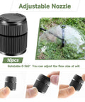 10 Pack Adjustable Sprinkler Bubbler Heads For 1/2 Inch Male Thread With Mushroom Design And 360 Degree Flow Control