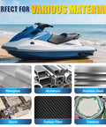 Boat Repair Kit For Fiberglass With Color Match Gel Coat used on jet ski and compatible materials like aluminum and ceramic.