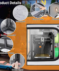 Beefed Up 3D Printer Enclosure With Built In Ventilation Kit Fireproof And Dustproof Noise Reducing Protective Cover for 580x650x650mm printers in use