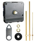 Gold Clock Hands And Quartz Movement Kit For DIY Wall Clocks with modern aluminum hands, 5mm thread, 11mm shaft components