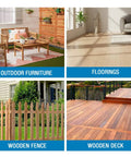Wood Sealer Spray For Outdoor Wood Protection, 16 Oz Hydrophobic Water Repellent Finish For Decks, Fences, And Floors, No Gloss, Long Lasting, Eco Friendly, Safe For Pets And Plants, Made In USA used on outdoor furniture, flooring, fence, and deck