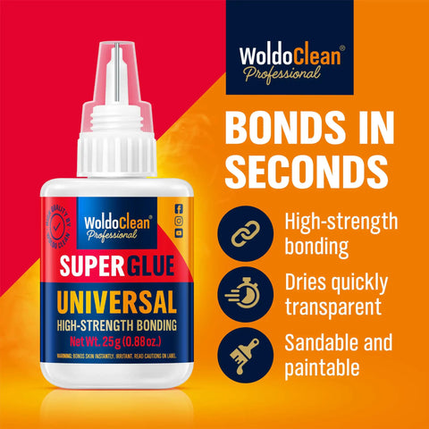 All Purpose Super Glue 25g Quick Drying Clear Adhesive For Metal Plastic Wood Ceramic Glass Repairs Crystal Clear Ultra Strong Bond