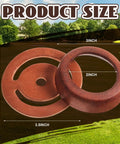 Two Set Leather Pitcher Pump Repair Kit with leather lower valves and cups showing size dimensions labeled 3.5 inch and 2 inch