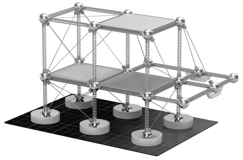 Structural Kit 2 Magnetic Modular System For Engineering And Architecture Education With 145 Pieces And Practical Guide model