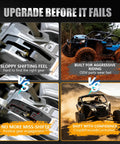 Heavy Duty Quick Shifter Gate For UTV Gear Shifter Upgrade For Can Am Maverick X3 And X3 Max Turbo R 2017 To 2025 One Eighth Inch Steel Shift Plate Built To Withstand Aggressive Shifting And Rugged Off Road Use shown in action with vehicles on different terrains.