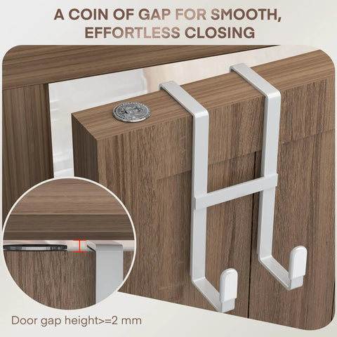 Heavy Duty Over The Door Hooks 2 Pack White Z Shape Coat Hat And Bag Hangers Zero Hassle Installation Holds Like Crazy Fits Thicker Doors Real Space Saving Upgrade For Any Room In Your House