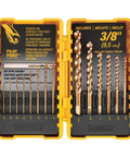 DEWALT 100-piece screwdriver and drill bit set in yellow case with impact driver bits