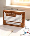 Solid Wood Periodic Table Desk Lamp With Warm Led Glow Usb Powered Science Study Gear A Hella Bright Setup For Chemistry Classrooms Dorms And Teacher Gifts Right Now on table with dimensions.