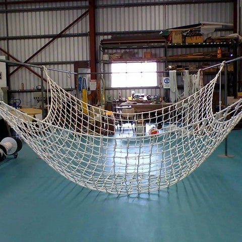 Beefy Heavy Duty Lifting Net Nylon Cargo Sling Net for Hanging Goods in warehouse, 1.5m by 1.5m mesh