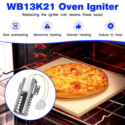 Oven Igniter Replacement For Gas Ranges Fits Most Models Replaces 5303935066 pizza in oven with ignition issues description