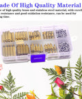 Top Shelf 280 Pcs M2.5 Motherboard Standoffs And Premium Brass Screws Kit, organized in a clear storage box.