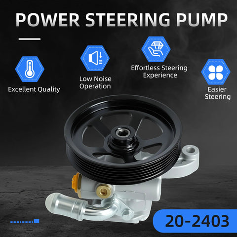 Drop In Ready Power Steering Pump With Pulley Replacement Fit For Buick Enclave 2008 2017 Chevrolet Traverse 2009 2017 GMC Acadia
