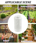 Collage showing uses of the In-Ground No-Fuss All-In-One Compost Bin Kit, 3-Piece PVC Composter for garden and yard waste recycling.