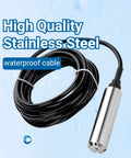 Liquid Level Sensor Throw-In Type With Stainless Steel Probe And Cable No Fuss 4-20mA Output Anti Bending Anti Blocking Durable