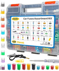Heavy Duty Straight Up Automotive Fuse Assortment Kit Featuring 1221 Pieces Mini Standard Tall Blade Fuses organized in a durable case.