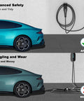 Heavy Duty Wall Mount Charger Holder For SAE J1772 EV Chargers With Universal J1772 Plug Organizer Fits All Chargers