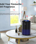 Air Purifier For Bedroom And Office With Sleep Mode And Speed Control, 360 Degree Filtration Cuts Smoke Pollen Dander Hair Odors