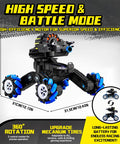 Gesture Sensing RC Tank That Shoots, Epic Battle Ready Remote Control Tank with 360° rotation and mecanum wheels