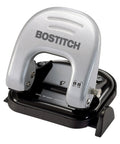 Front view of EZ Squeeze Reduced Effort Two Hole Punch For Home Office With No Jam Technology, metal construction, locking handle.
