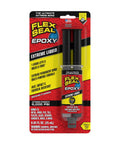 Boss Level Liquid Epoxy Adhesive For Ultimate Waterproof Fixes And Leak Plugging With Six Thousand Psi Anchor Hold in compact black packaging.
