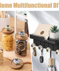 Home setup with Smooth Operation Vintage Ivory And Blue Ceramic Cabinet Knobs Bang For Buck 12 Pack Drawer Pulls on jars and hooks.
