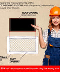 Illustration showing duct opening size for White Acrylic Plexiglass Vent Cover For Walls And Ceilings 10x10 Duct Opening With 12x12 Overall Size.