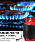 Gas Cylinder Heater Wrap With Thermostatic Control For 20, 30, And 40 Lb LP Tanks on propane tank in front of stove