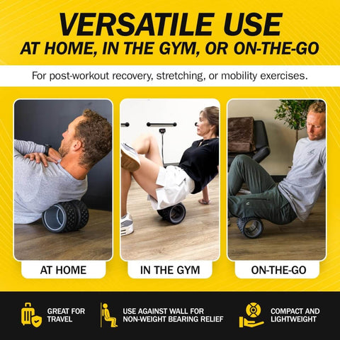 Spine Aline Back Roller For Deep Tissue Massage And Knot Busting Neck And Spine Relief used at home, gym, on-the-go