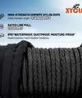Heavy Duty 13,500 Lbs 12V Electric Winch With 3/8 Inch Synthetic Rope, Waterproof IP67, Remote Control, For 4x4 Trucks, SUVs, ATVs, Boats, And Trailers, Built For Serious Off Road Recovery synthetic rope spool