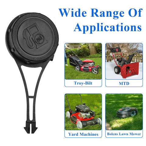 Gas Cap Replacement For Briggs And Stratton Lawn Mowers 550E 550EX Series displayed with compatible lawn mowers