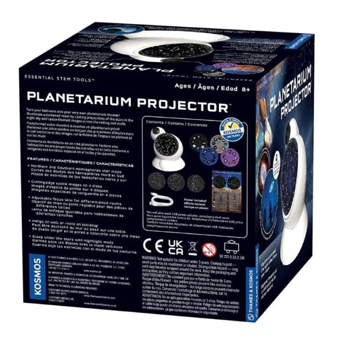 Turn Your Bedroom Into A Full On Planetarium With This 6 Inch Dual Mode Projector That Rotates Northern And Southern Star Maps And Displays James Webb Space Telescope Images For A Fun Yet Practical STEM Learning Tool, boxed front view