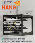 Heavy Duty 10U Open Frame Server Rack Packing Badass Airflow And A No Sweat Diy Build, includes wall mounting hardware.