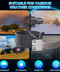 Heavy Duty Car Power Adapter For Satellite Routers Delivers Rock Solid 30V Output with waterproof, dustproof, and cold-resistant features.