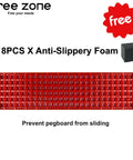 Massive 158 Hole Bit Organizer Tray For One Quarter Inch Hex Bits And Drive Bit Adapters Red Toolbox Storage Secure Bit Holes