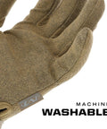 Original Tactical Glove With High Performance Anti Slip Grip For Real World Job Sites And Touchscreen Ready Safety Gear Impact Resistant Protection Medium Fit In Coyote Brown close-up palm view
