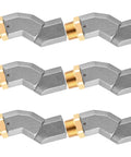 Six Pack Three Quarter Inch Fuel Hose Swivel Connector NPT Zinc Alloy 360 Degree Rotating Fuel Nozzle Adapter For Multi Planes Applications For Easy Installation, six-piece set