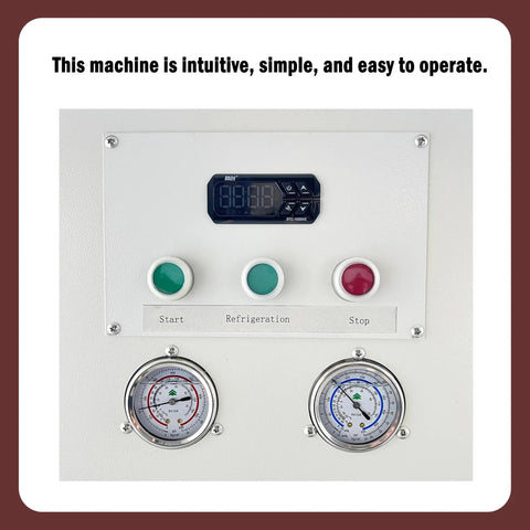 Control panel of Built Tough Industrial Spot Cooler and Portable Air Conditioner with easy-to-use buttons for operation.