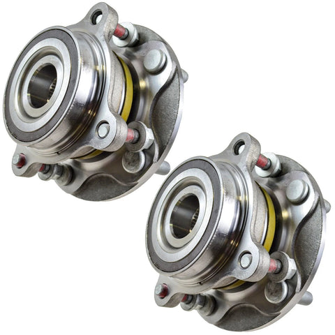 Front Left And Right Wheel Bearing And Hub Assembly Set For 4X4 Rigs Only Compatible With Toyota Tundra 4X4 2007-2021 And Sequoia 4WD 2008-2022, 2-Piece OE Replacement Wheel Hub Kit, Pair