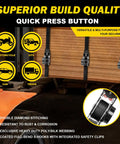 10 Foot Heavy Duty Retractable Ratchet Straps With Slick Auto Rewind System And Quick Release Clasp For Zero Drama Load Hauling 1800 Lb Grip Black Two Pack arranged on a wooden surface.