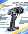 Multi-function controller for 10 Inch Remote Control Boat With 7 Mode LED Lights For Lit Night Racing 15KMH High Speed