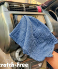Blue Cotton Shop Towels Pack Of 150 12x14 Inches Absorbent Cleaning Rags Multipurpose Wipes For Auto Garage Home
