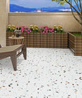 Terrazzo Peel And Stick Floor Tiles 12x12 Inch 32 Pack Waterproof Vinyl Sheet Flooring For Bathroom And Kitchen, colorful patio